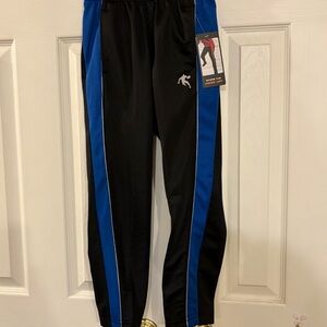 Boys Black and Blue Athletic Pants